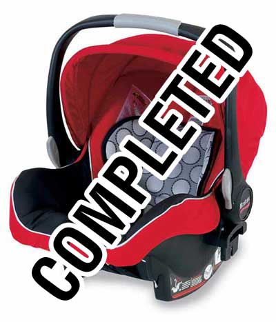 Britax B-Safe Infant Car Seat completed giveaway