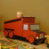 dump truck toy box