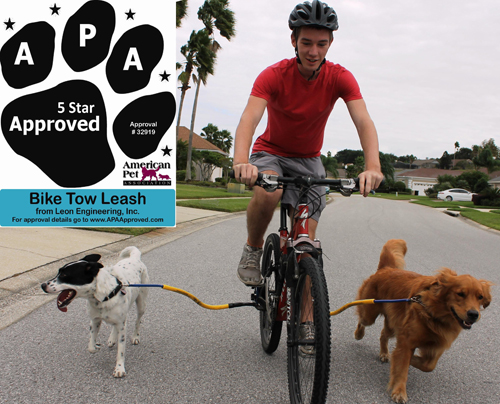 1 Running Dog Bike Tow Leash by LEON Engineering Inc Family