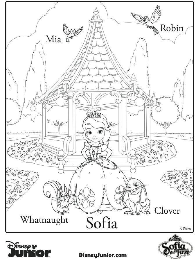 sofia coloring page